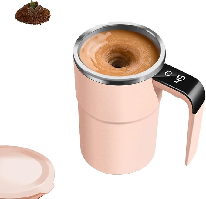 VortexBrew™ Self-Stirring Mug (USB Rechargeable, 12oz Stainless Steel)